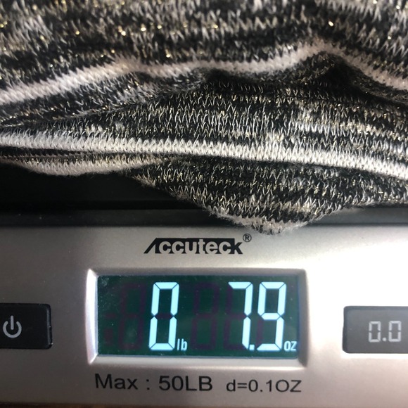 Chico's‎ Womens Lightweight Striped Metallic Accent Sweater XL Work Office Fall - Picture 10 of 10